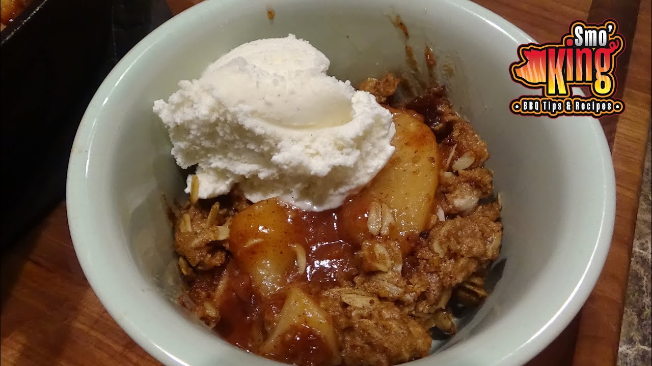 Smoked Whiskey Apple Crisp