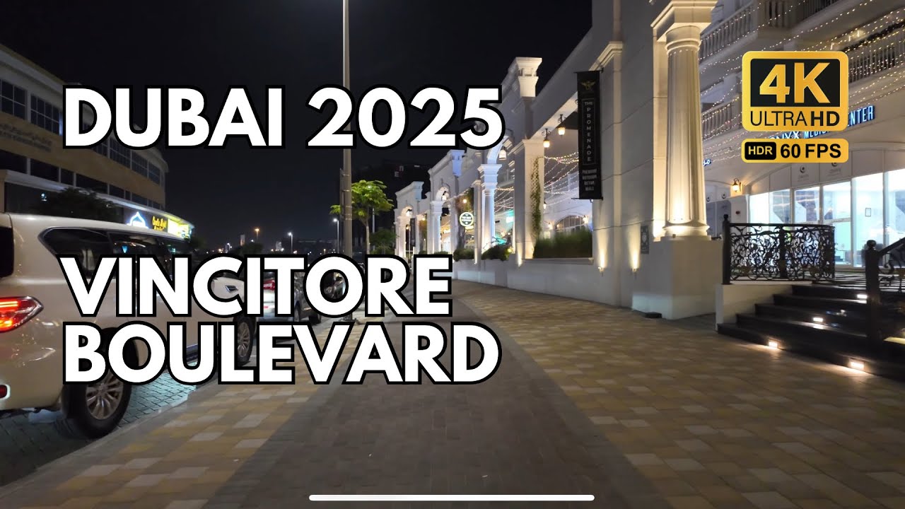 ASMR Silent Walking Tour: Explore Vincitore Boulevard’s European Charm in 4K UHD 60FPS