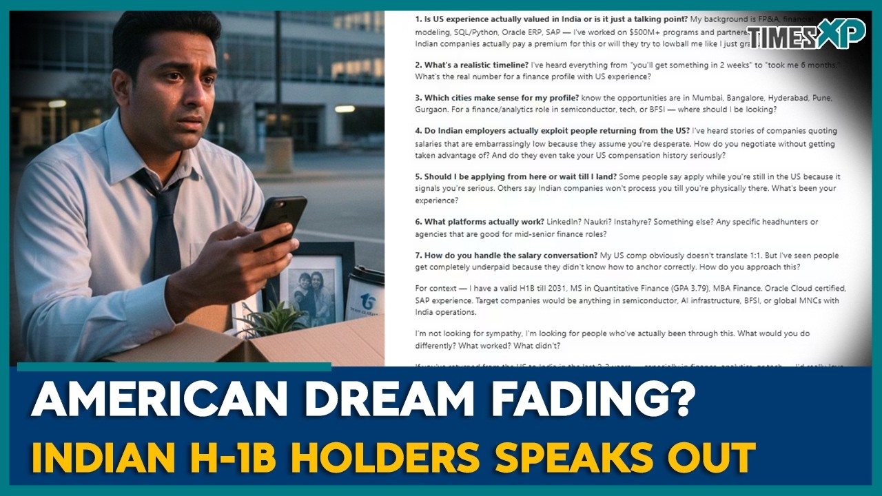 Indian On H-1B Considers Leaving America After Job Loss | Indians In U.S.