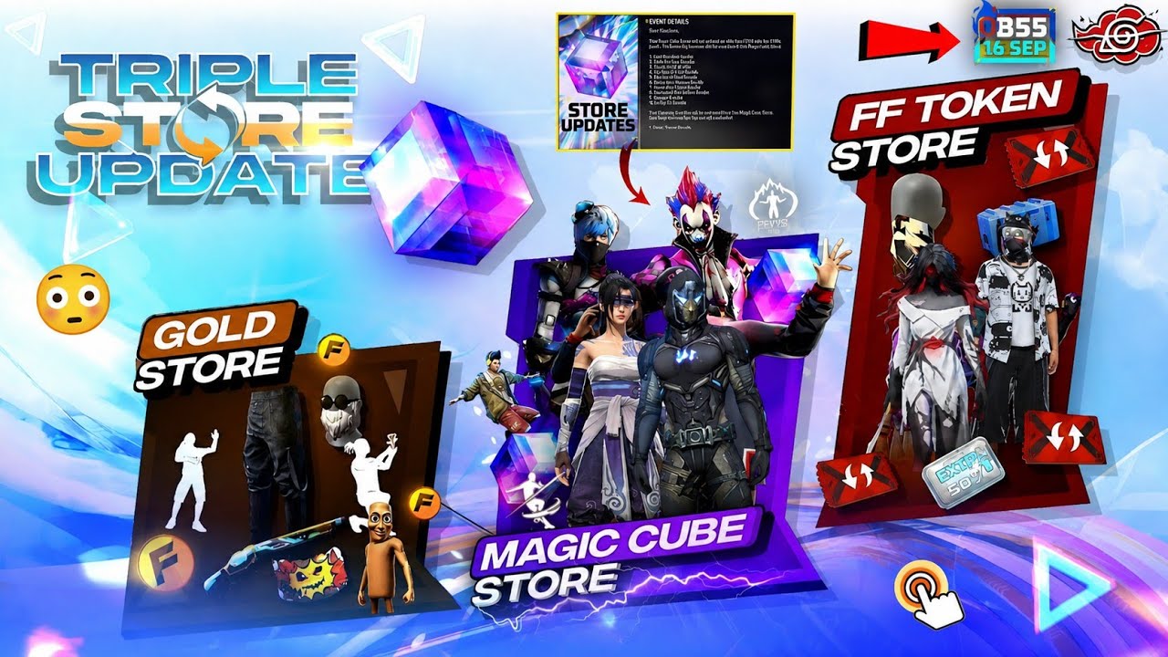 OB55 Triple Store Update 🤯 Next Magic Cube Update Free Fire | Joker Bundle In Magic Cube Store 2026