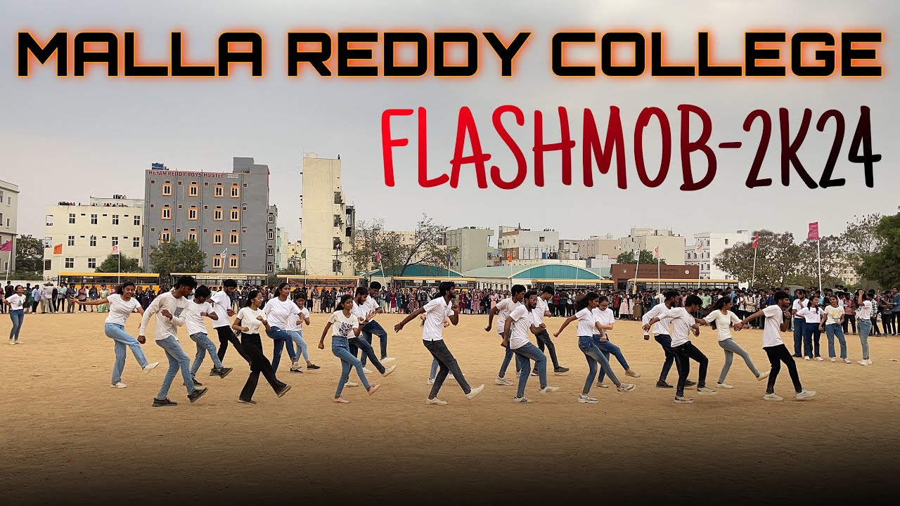 MALLA REEDY ENGINEERING COLLEGE FLASHMOB 2K24🔥||MREC(A) || MAIN CAMPUS || #flashmob #dance #college