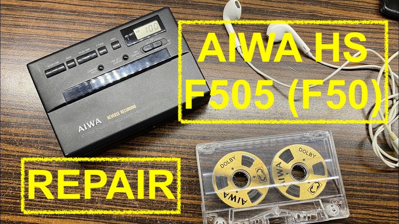 AIWA HS F505 F50 walkman - cassette player recorder repair fix #diy #repair #japan E0094