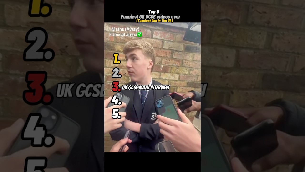 Uk Students Are So Unserious About Their GCSE Exams 😭 #funny #ranking #top5 #ukstudents #gcse