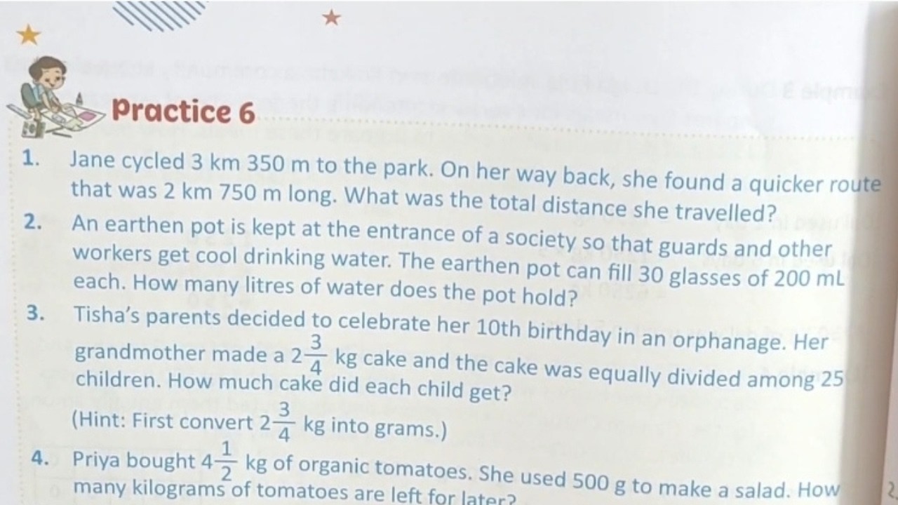 Математика, 4 класс | Урок 12: Измерения (текстовые задачи)