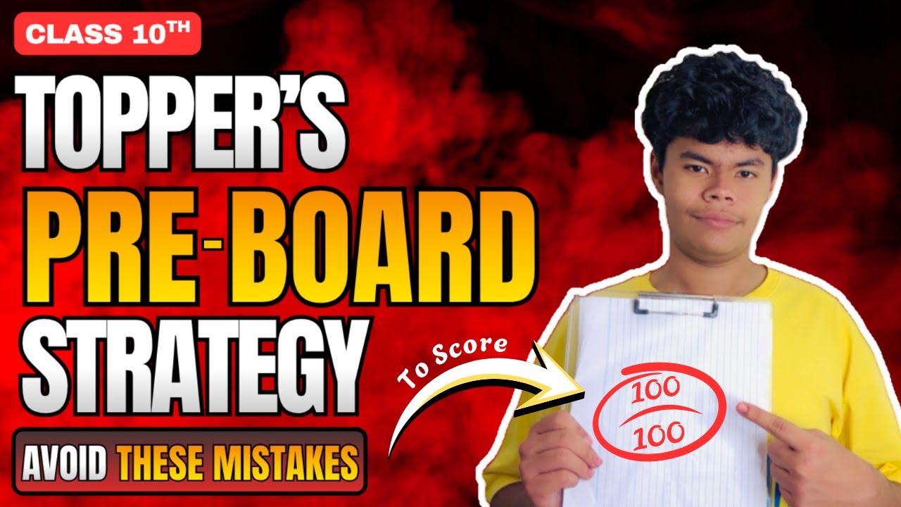 AIR1 Aarav Malhotra's | Topper's Pre-board Strategy🔥| Avoid These Mistakes | Class 10th Boards