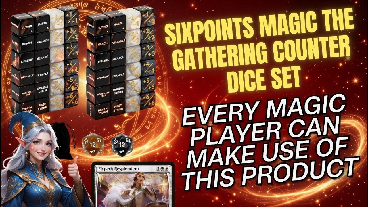 A Very Practical Dice Set for Magic The Gathering Players