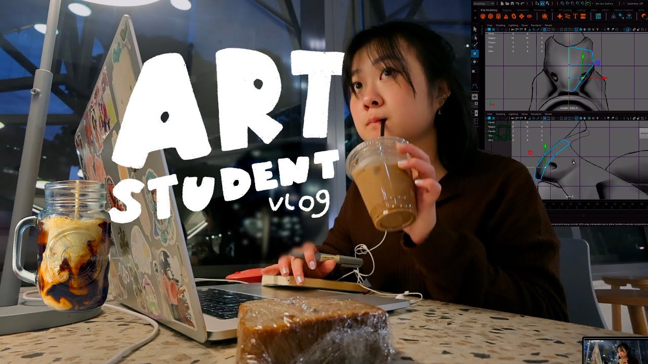 a week in my life in animation school 💻💭 be productive with me, game day, art uni classes