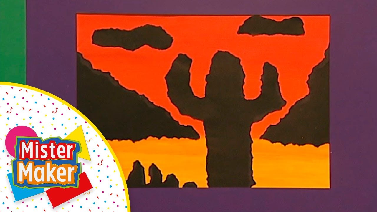 Dibujo PUESTA de SOL y SONAJERO carnaval 🌅 | MISTER MAKER en ESPAÑOL