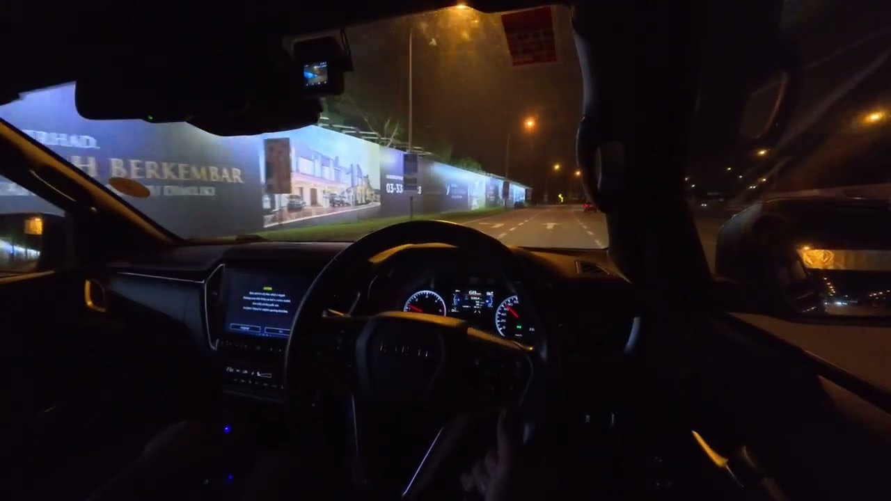 POV ASMR Night Drive | Isuzu Dmax X-Terrain | Insta360 Ace Pro | Setia Alam Chill Ride