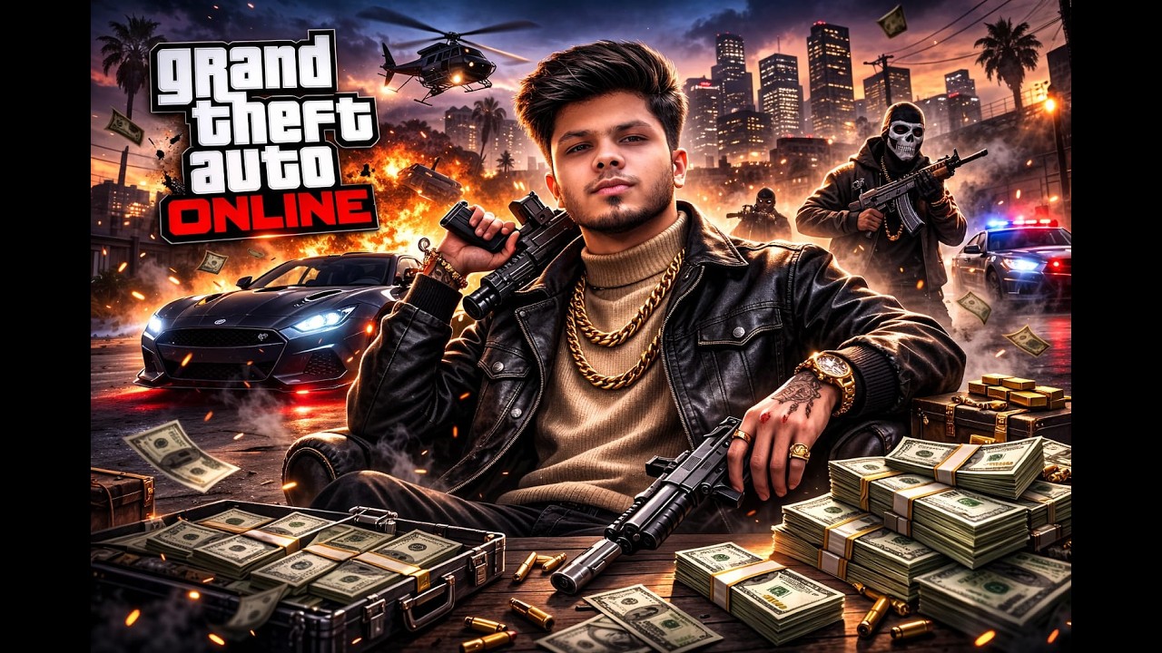 GTA Online High Level Heist 🔥 Insane Money & Police Chase