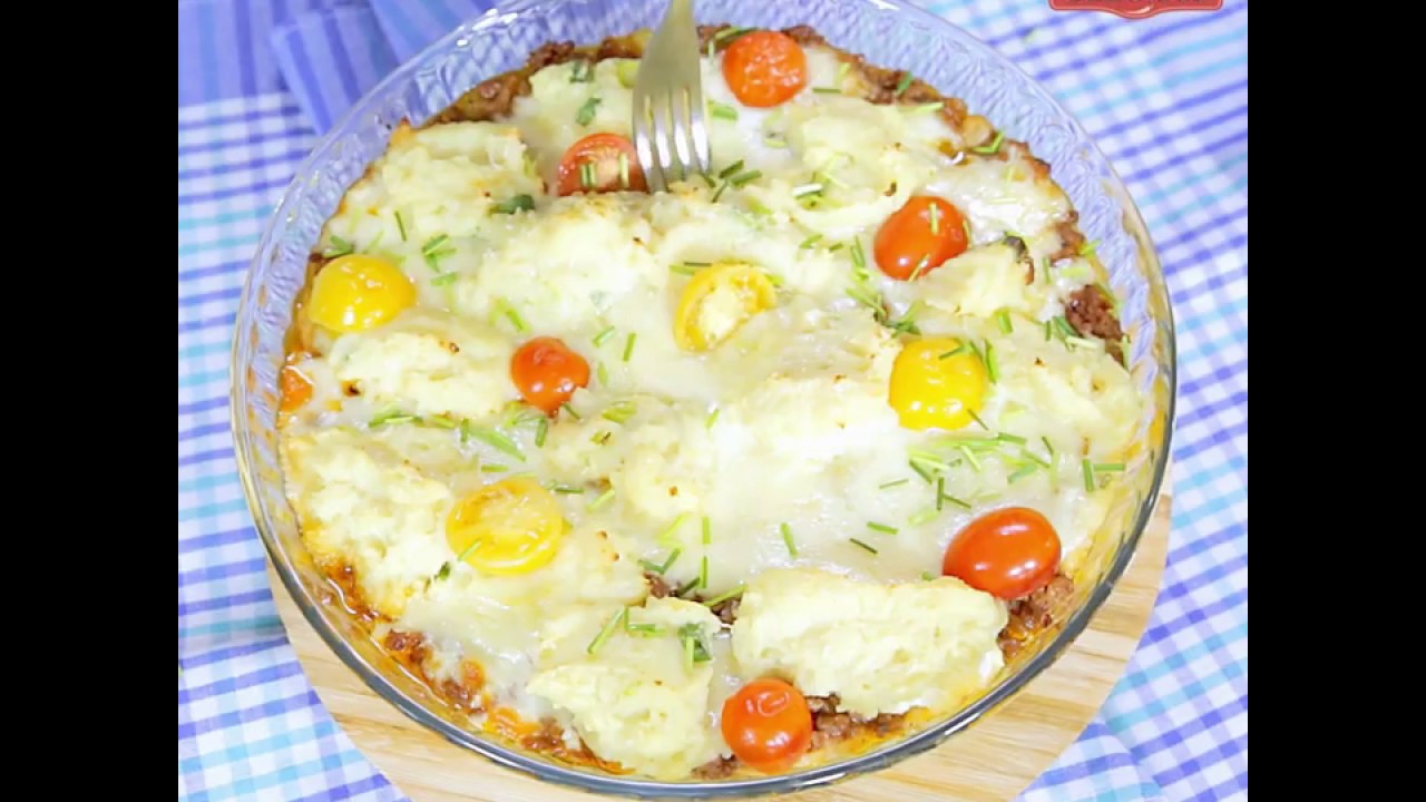 Beef and Mashed Potato Layered Casserole