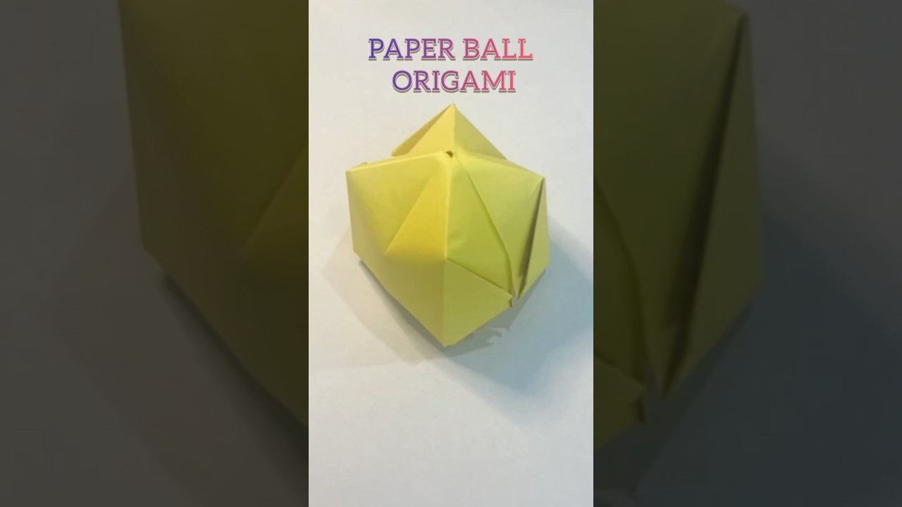 Łatwa papierowa kulka #origami #sztuka #ręcznierobione
