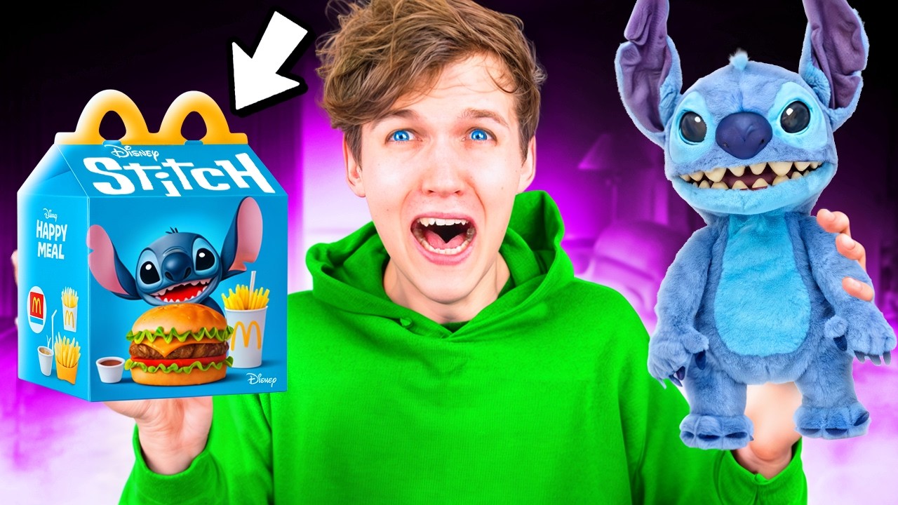 НИКОГДА НЕ ЗАКАЗЫВАЙ ХЭППИ МИЛ LILO & STITCH В McDONALD'S В 3 ЧАСА НОЧИ!? (STITCH НАС АТАКОВАЛ)