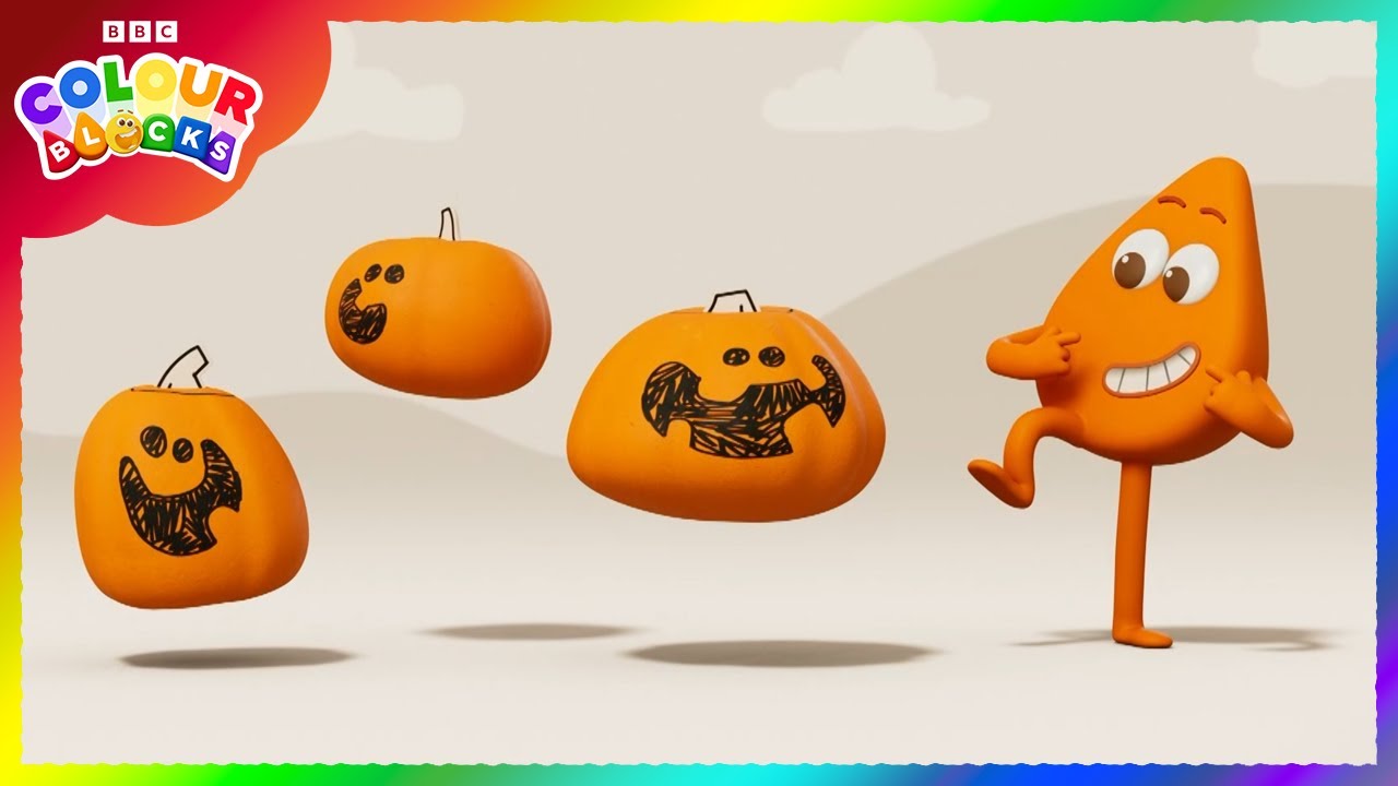 The Pumpkin Garden with Colourblock Orange 🎃 | Learn Colours | @Colourblocks