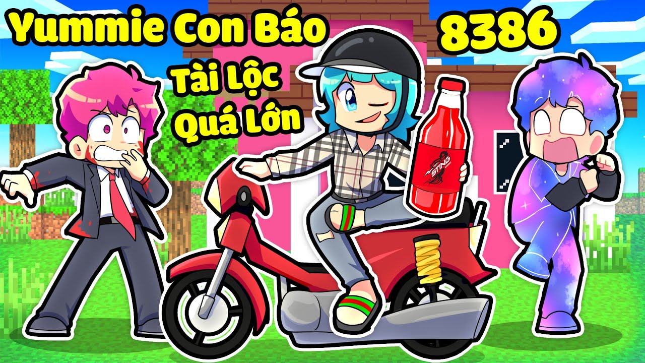 YUMMIE THỬ TH&Aacute;CH 24H 8386 T&Agrave;I LỘC QU&Aacute; LỚN TRONG MINECRAFT*YUMMIE B&Aacute;O ĐỜI B&Aacute;O Đ&Oacute;M 🤣😎
