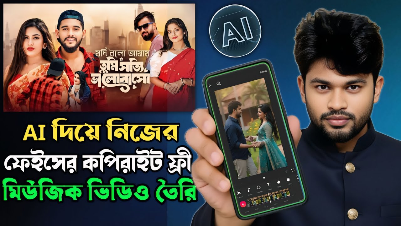 AI দিয়ে নিজের ফেইস এর মিউজিক ভিডিও তৈরি | How To Create Music Video with AI in Bengali