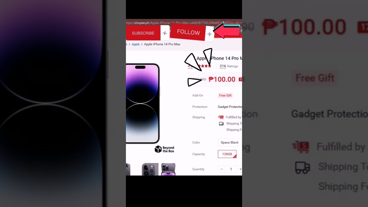 Apple Iphone 14 pro max. Online shopping #shopee #shorts