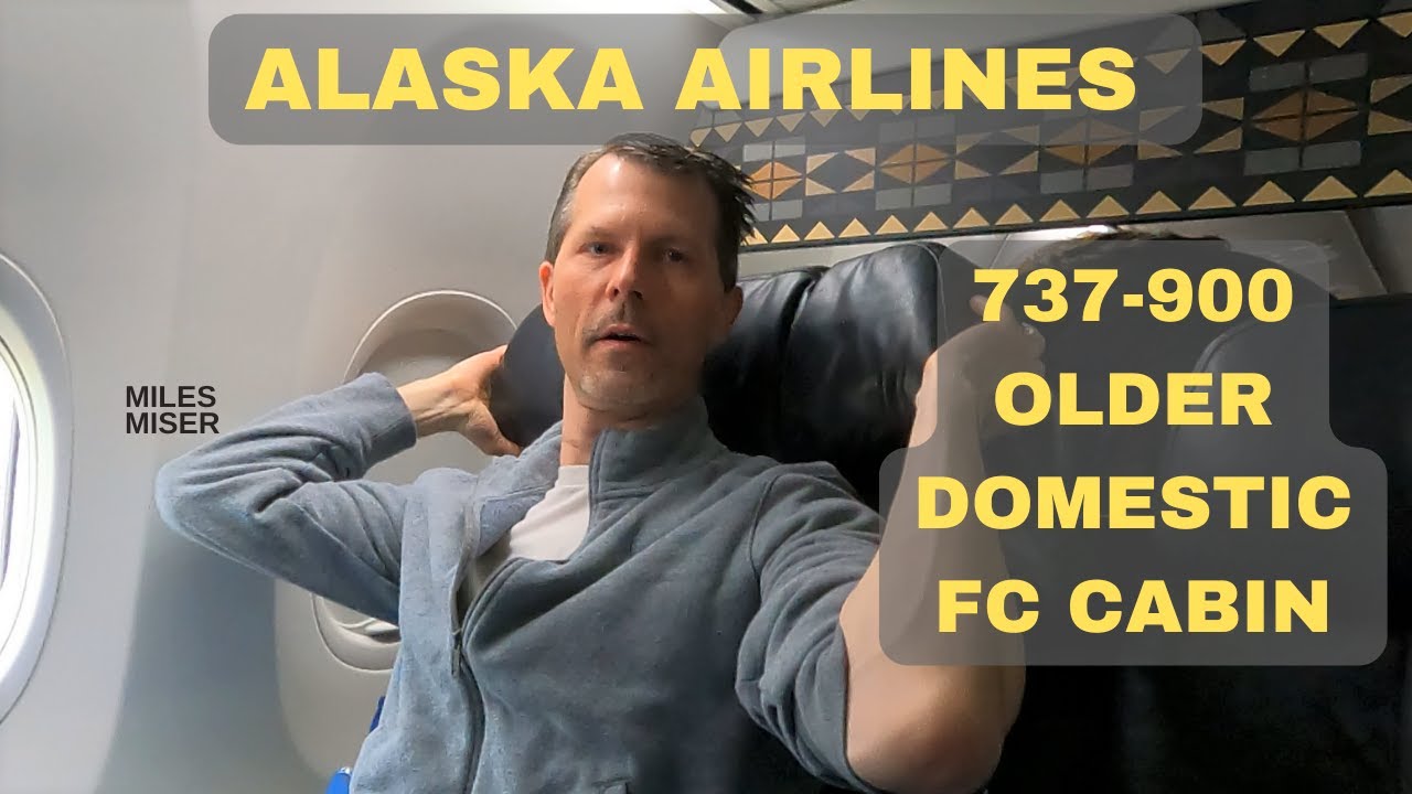 Alaska Airlines 737-900 Older Domestic First Class Cabin - Flight Review!