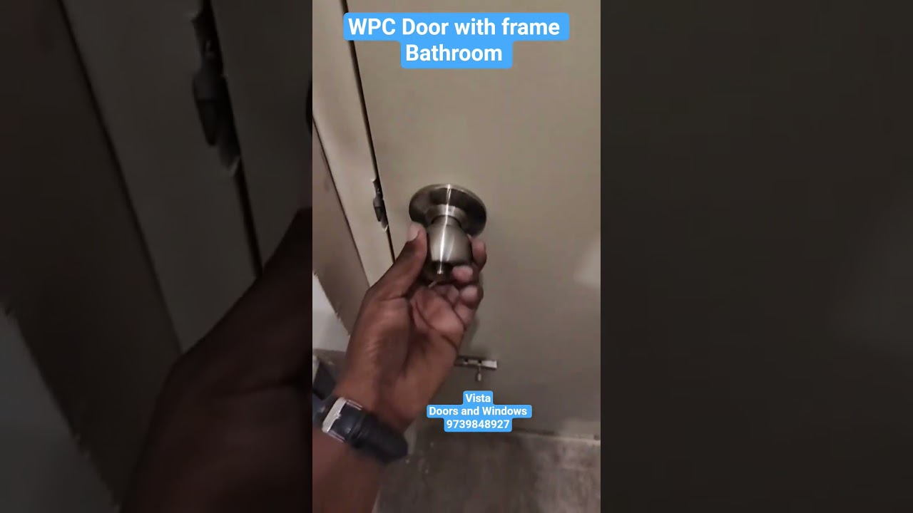 WPC Door with frame for Bathroom Vista Doors and Windows 9739848927 