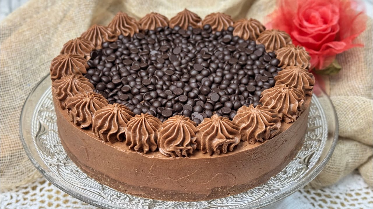 Cheesecake al Cioccolato senza cottura e senza gelatina