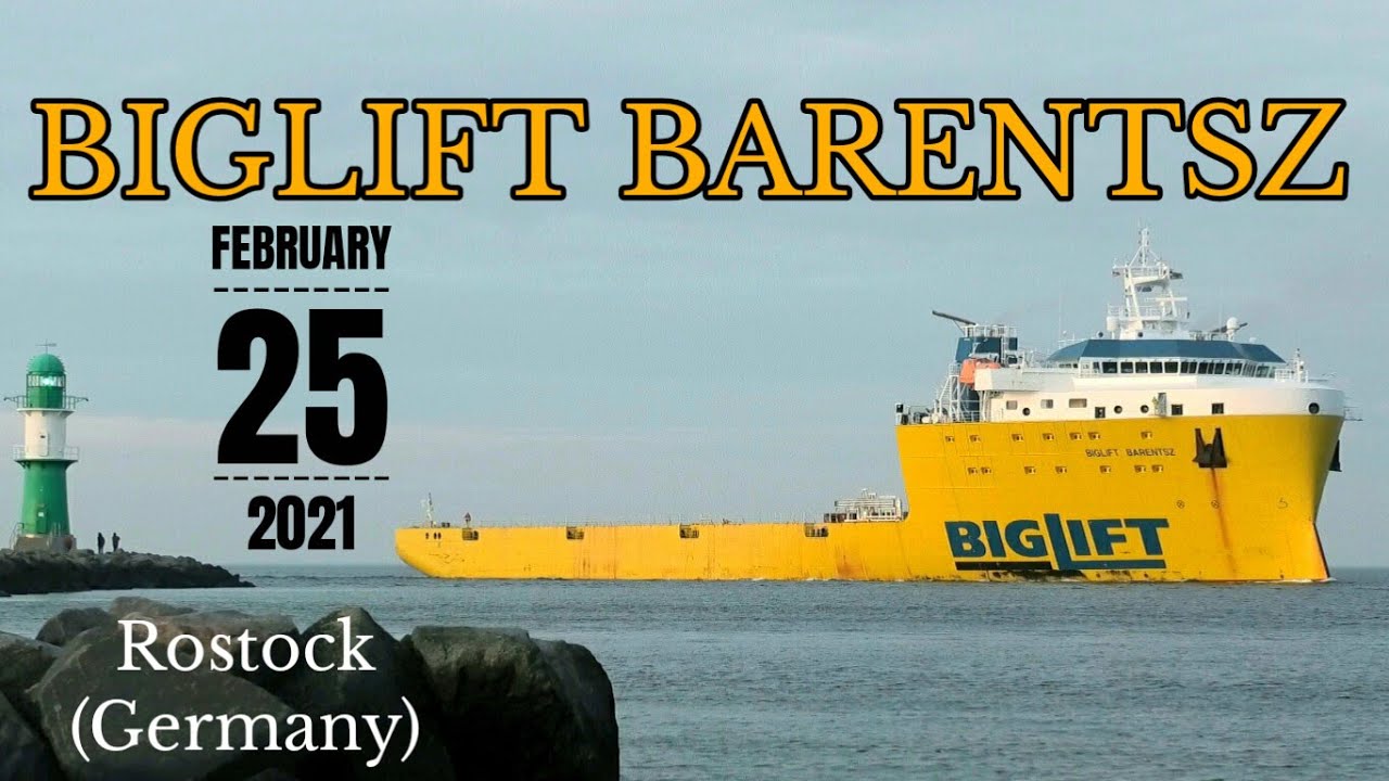 BIGLIFT BARENTSZ - the arrival in Rostock (Germany)