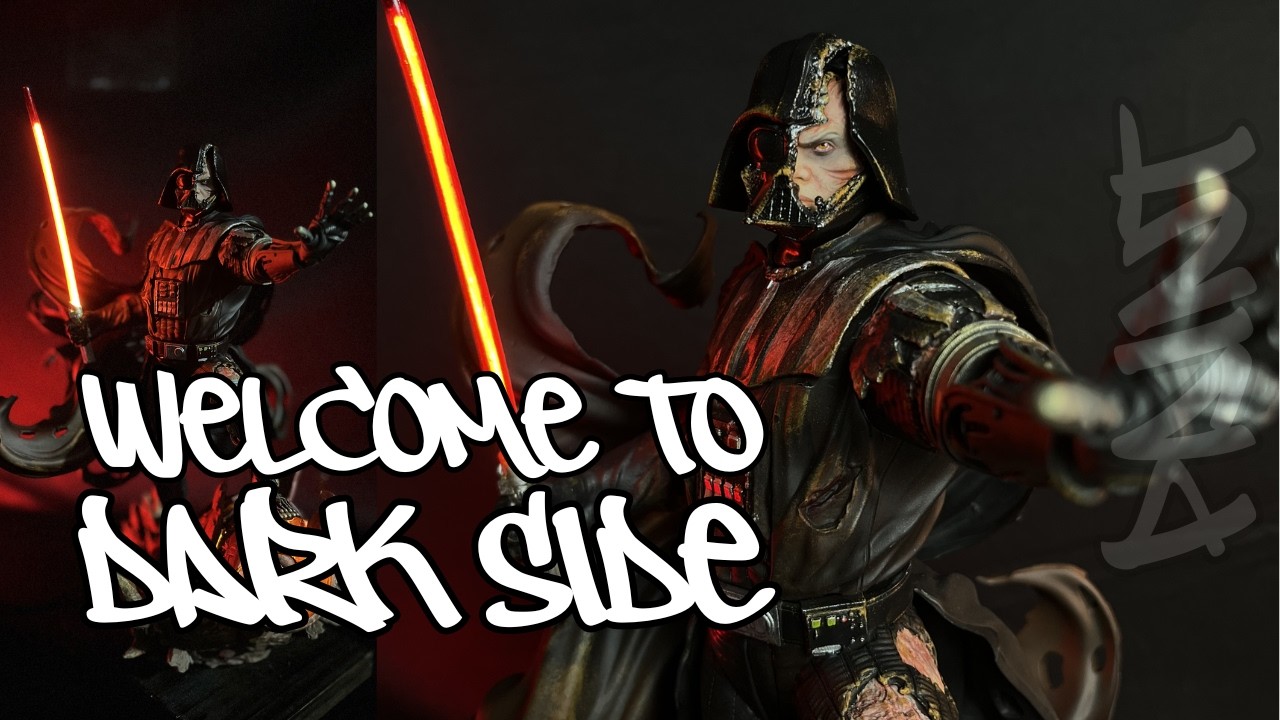 Pintei o Lado Sombrio, Darth Vader Pintura Completa!