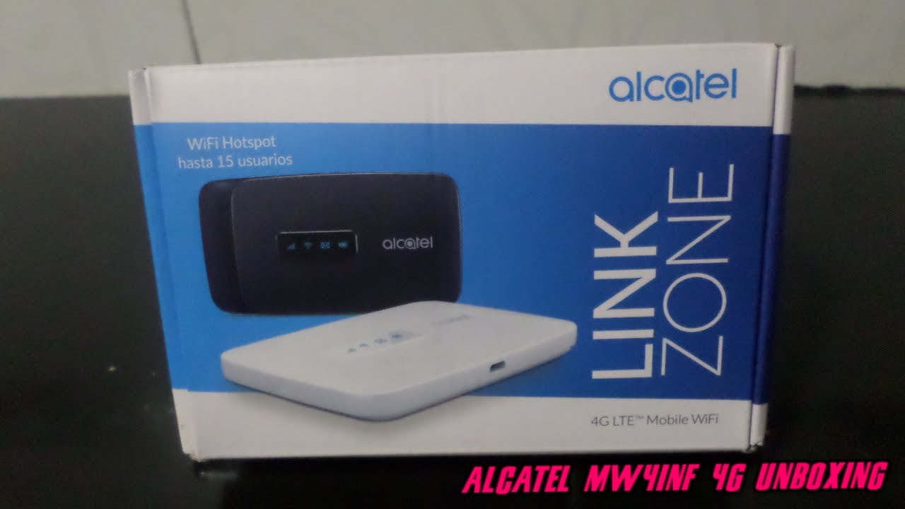 M&oacute;dem Wifi Alcatel Link Zone Mw41nf 4G Lte Unboxing