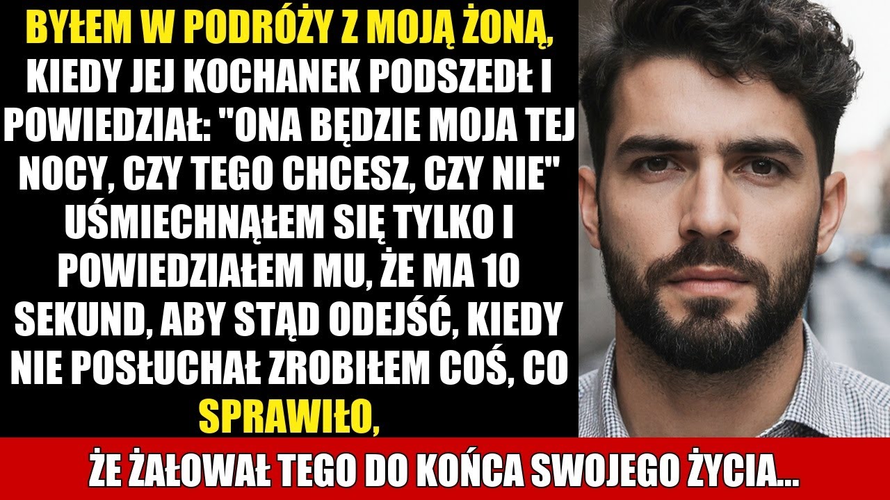 BYŁEM W PODRÓŻY Z MOJĄ ŻONĄ, KIEDY JEJ KOCHANEK PODSZEDŁ I POWIEDZIAŁ: 