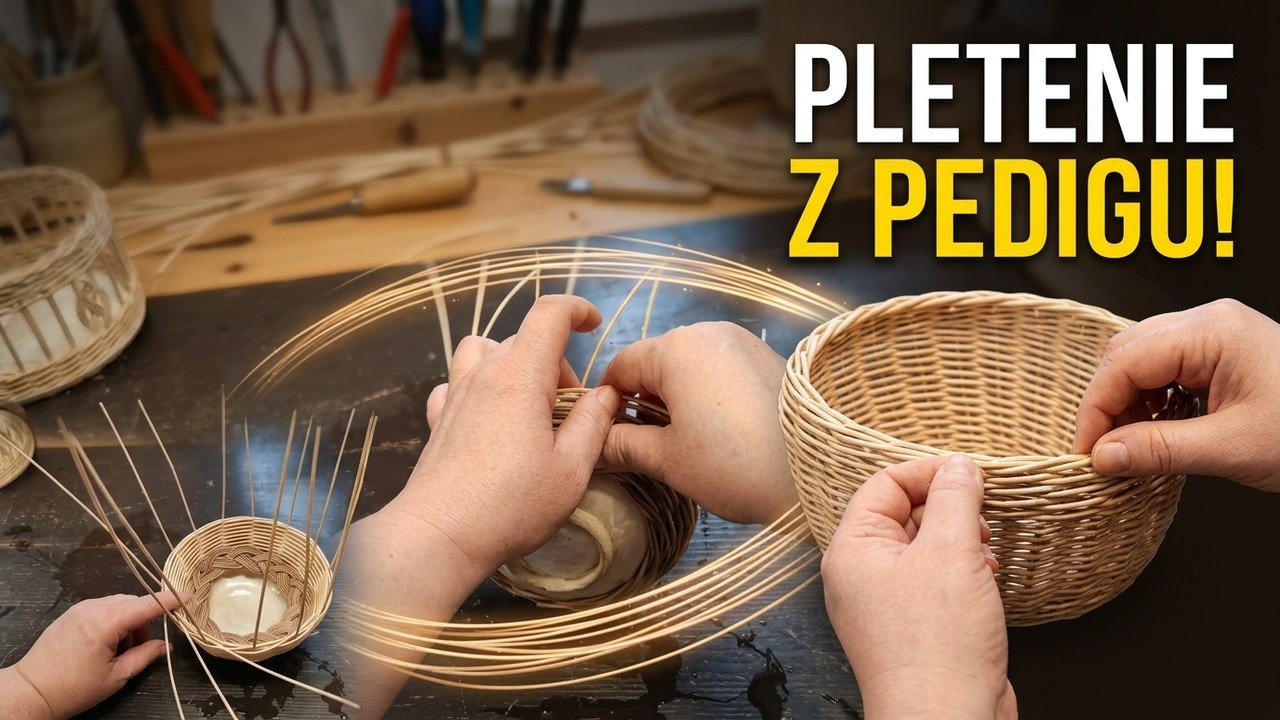Pletené košíky z pedigu s Ribišškou, keramika s pedigom