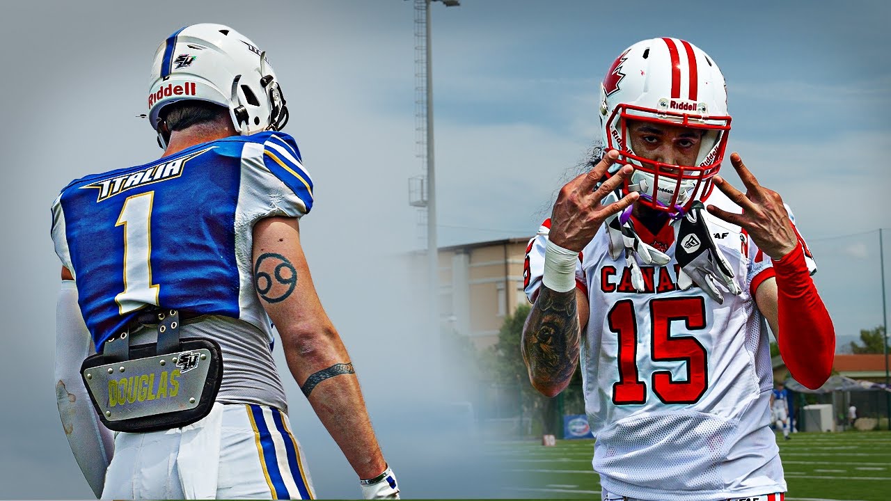 Italy vs Canada - IFAF Friendly Match | SIDELINE POV