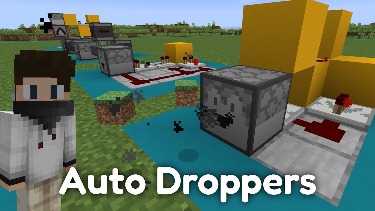 Automatic Droppers | Minecraft Redstone Tutorial