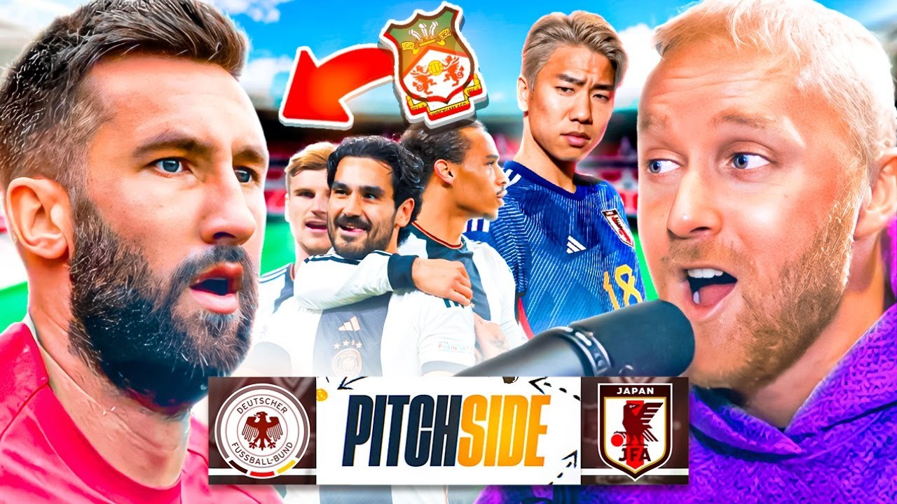 GERMANY 1-2 JAPAN ft. Ollie Palmer & Rory Jennings - Pitch Side LIVE!