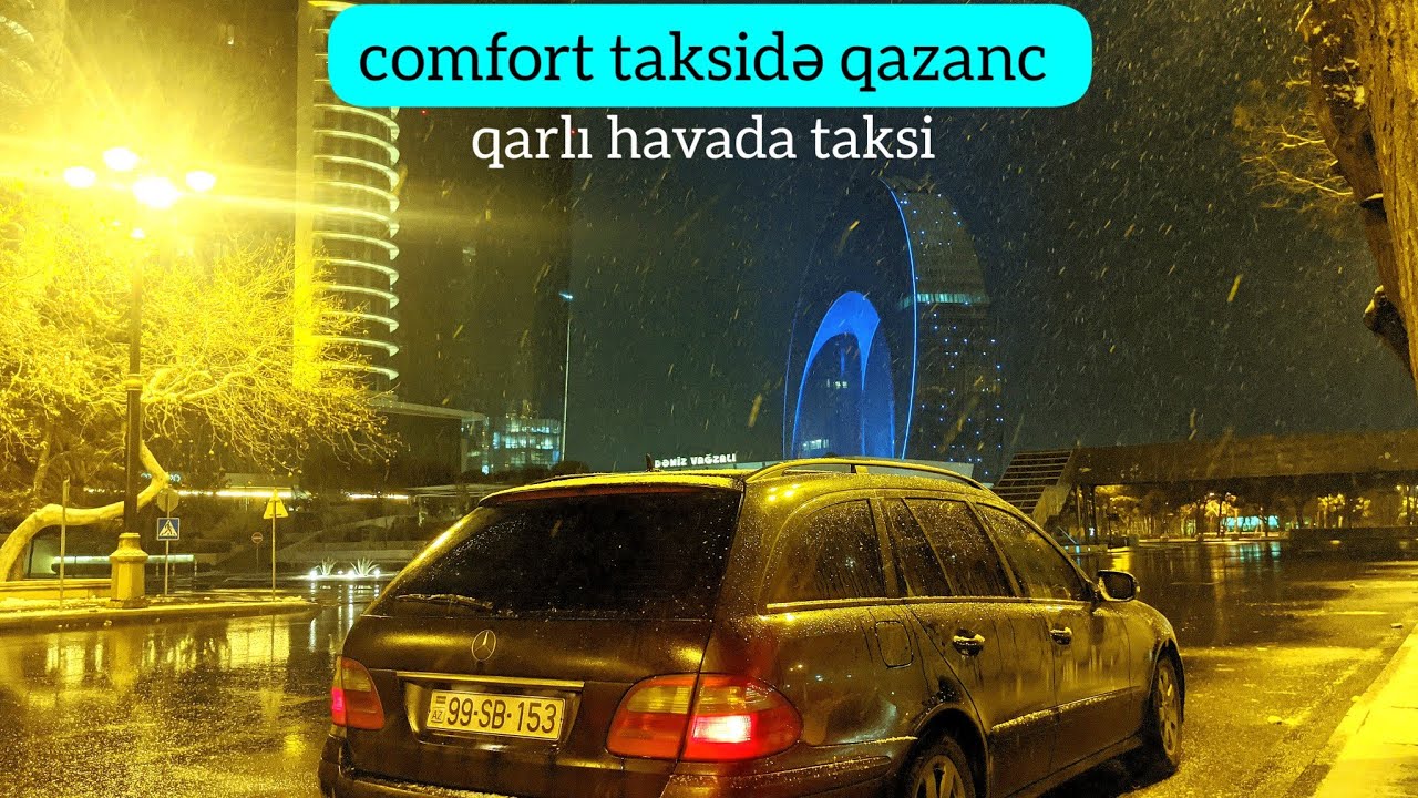 qarlı havada taksi işlədim | bolt comfort | yanvar ayında taksidə vəziyyət | taksi ölüb