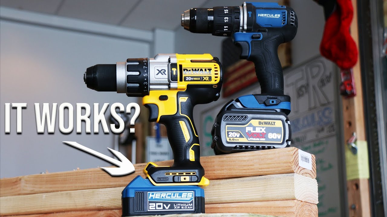 Будут ли аккумуляторы DeWALT 20V MAX работать с электроинструментами Hercules?
