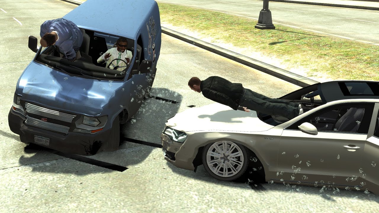No Seatbelt Car Crashes Ep.11 - GTA 4 (Euphoria Ragdolls)