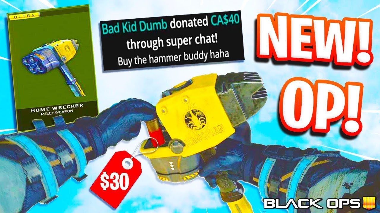 the $30 ROCKET HAMMER... NEW HOME WRECKER DLC WEAPON in Black Ops 4 (BO4 Triple Play 1.16 Update)