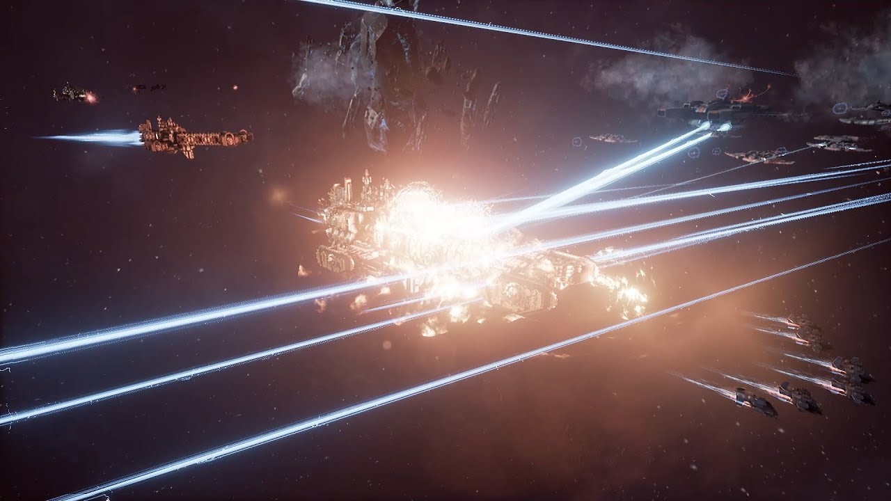 TAU Empire (Water Caste) vs Space Marines! Rank 13 - Battlefleet Gothic Armada