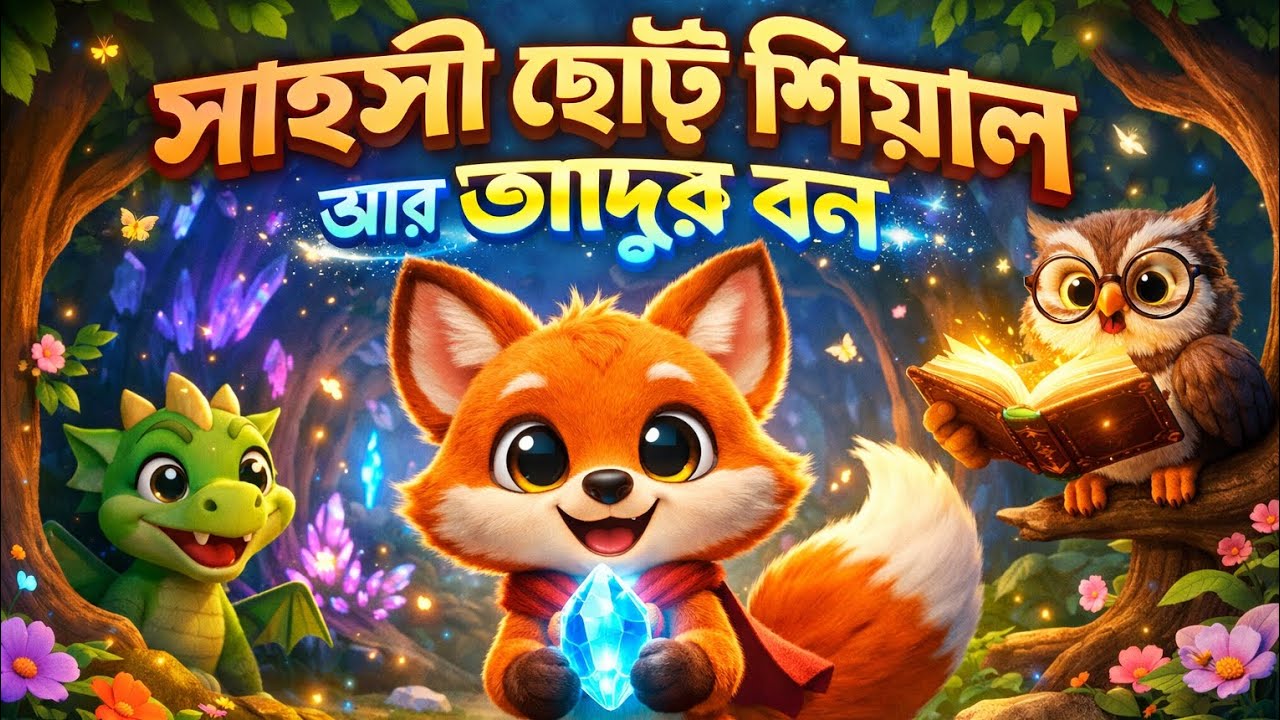 সাহসী ছোট্ট শিয়াল আর জাদুর বন 🦊✨ | রূপকথার গল্প 3D | Bangla Fairy Tale