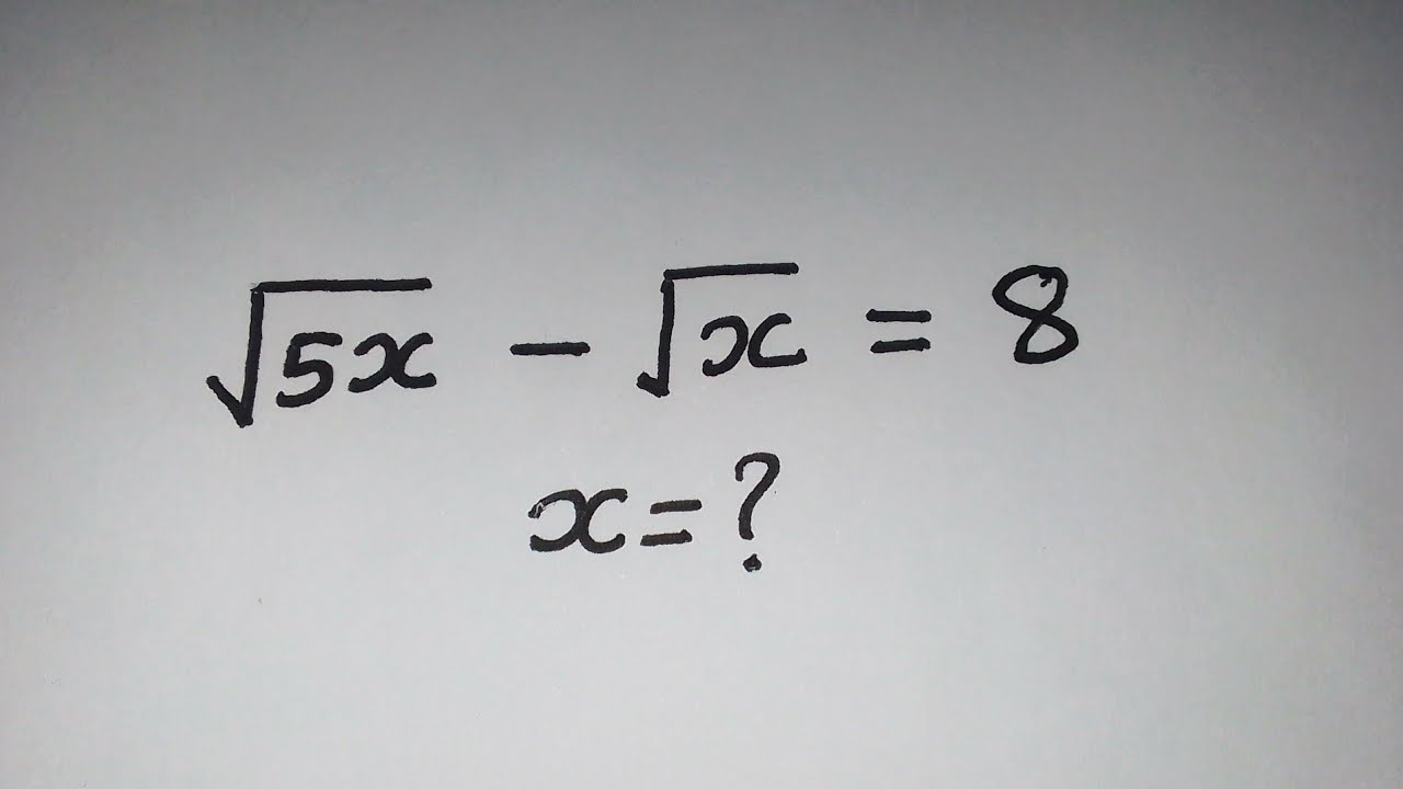 can you solve? | A Nice Radical Equation | Math Olympiad Question