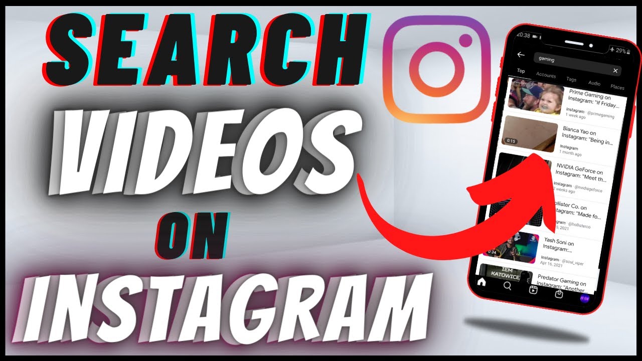 Как искать видео в Instagram | Искать только видео