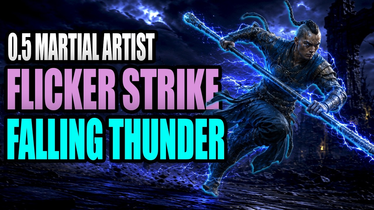 Гайд по билду на Мастера боевых искусств: Flicker Strike + Falling Thunder | PoE2 0.5