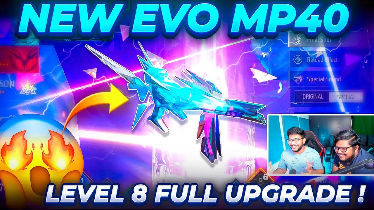 New EVO MP40 Level 8 Full Upgrade - Chromasonic EVO MP40 - Free Fire Telugu - MBG ARMY