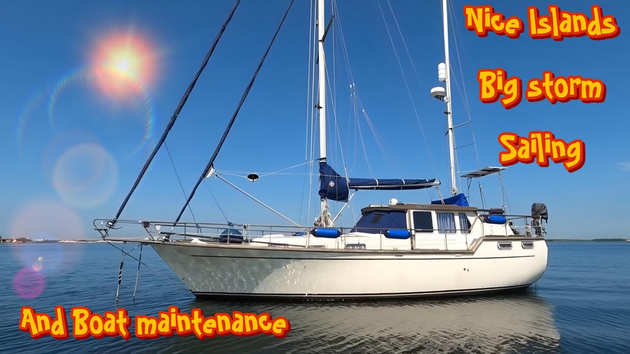 Nauticat 36 (heavy wind, islands, sailing, beautifull lake with the Nauticat 36)