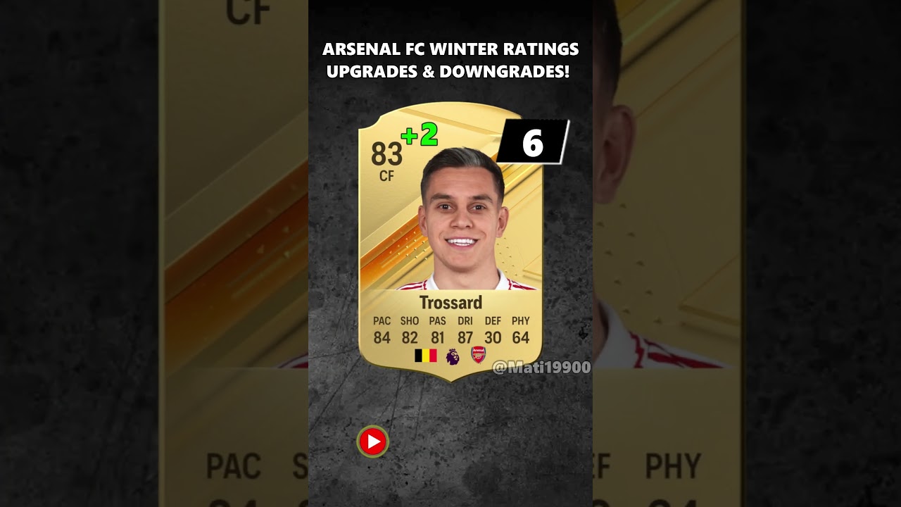 EA FC 24 | ARSENAL FC WINTER RATINGS UPGRADES & DOWNGRADES! 😱🔥#eafc #saka #arsenal