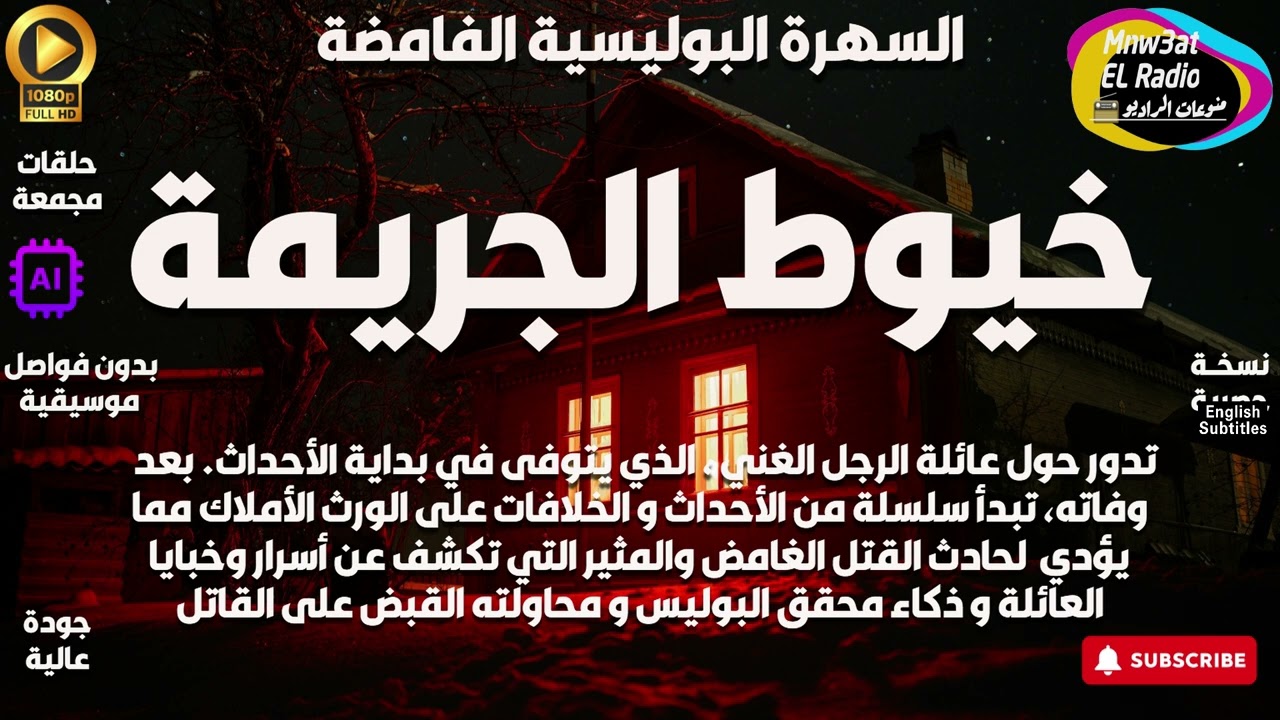 🔴 السهرة البوليسيةالغامضة ( خيوط الجريمة ) القاتل الغامض  حصرياً - نسخة مجمعة بِدون فواصل موسيقية 🔴
