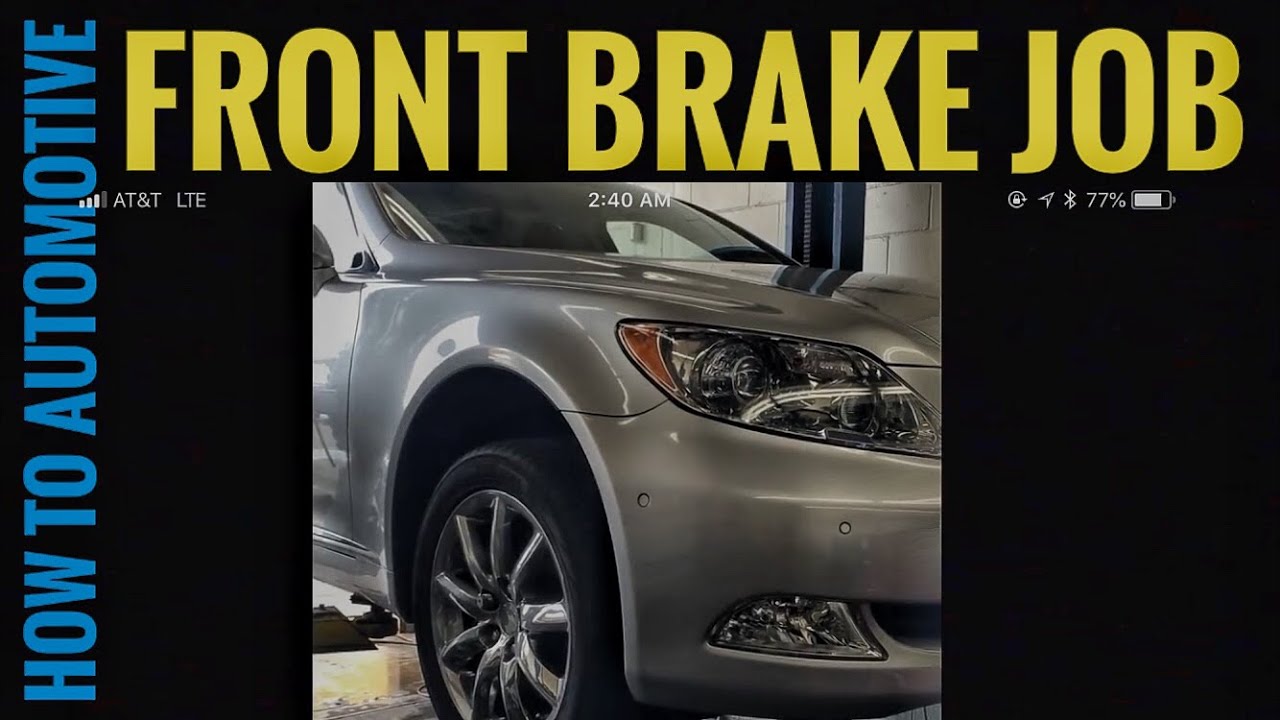 How to Replace Front Brake Pads and Turn Rotors on a 2008 Lexus LS460
