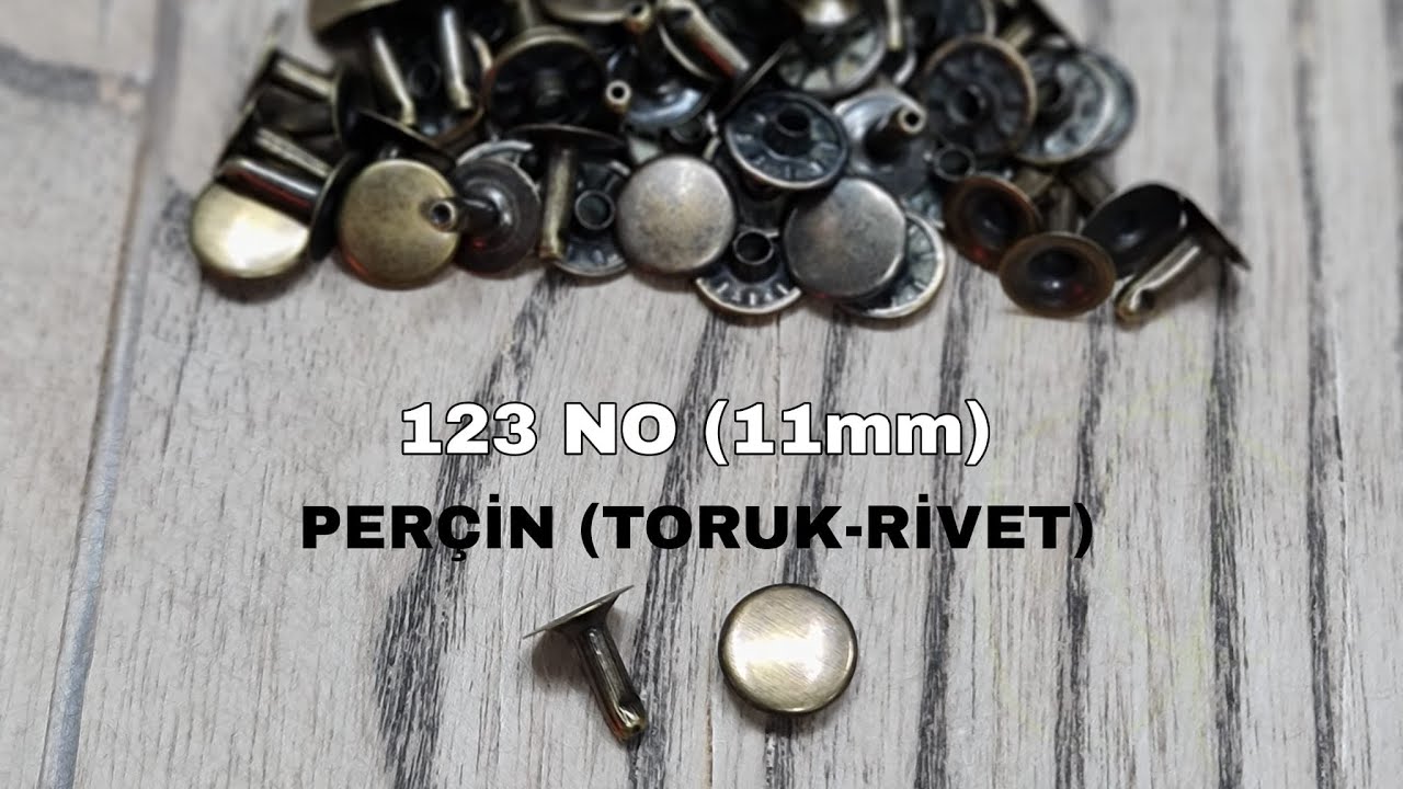 TULUMBA PRES KULLANIMI VE 123 NUMARA PERÇİN (RİVET - TORUK) KALIBI VİDEOSU