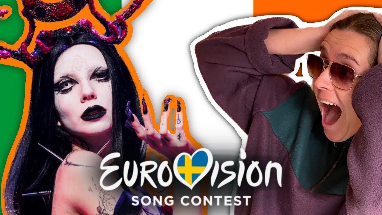 LET'S REACT to IRELAND in EUROVISION 2024! 🇮🇪 / Bambie Thug - Doomsday Blue / Music Video REACTION