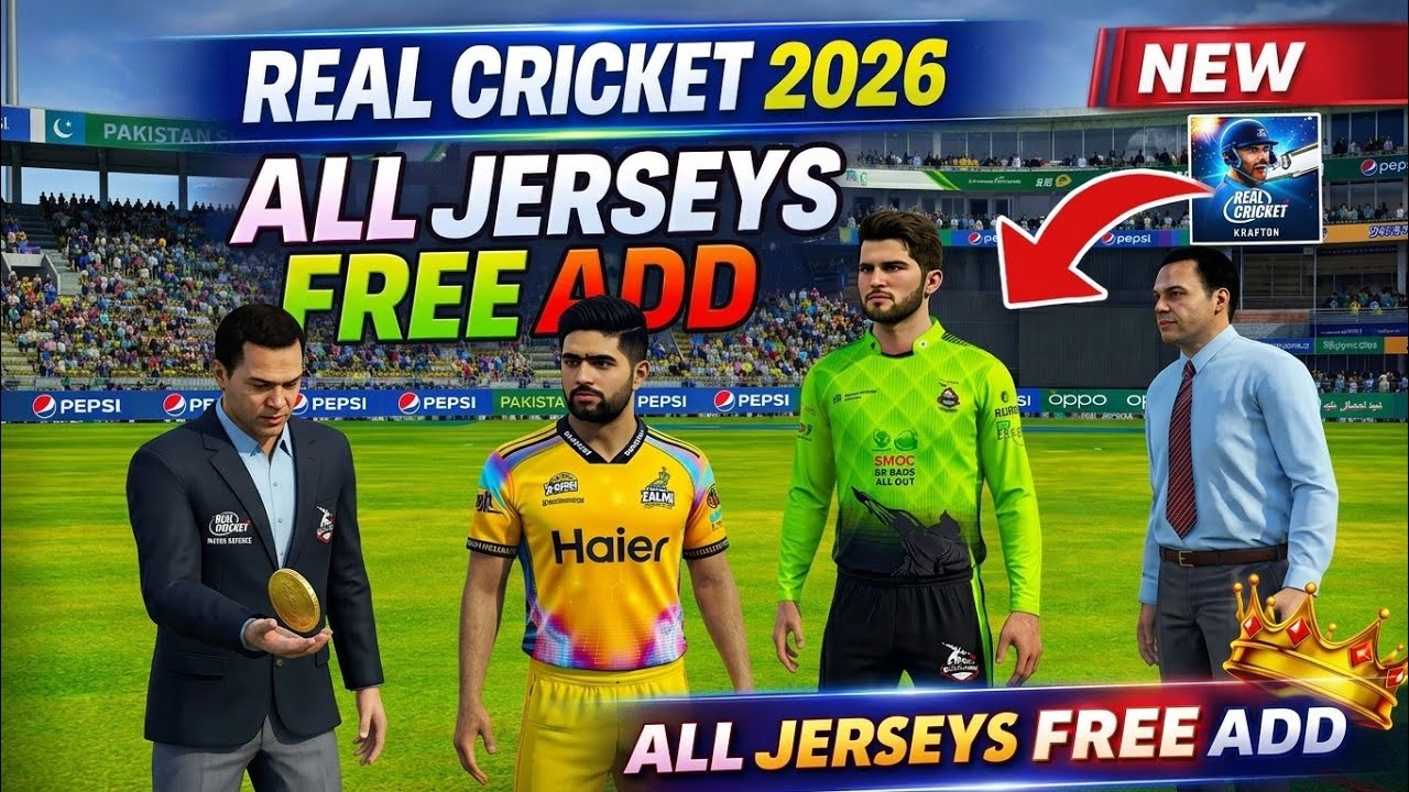 Real Cricket New Kit Pack 2026 🔥 PSL IPL International Jerseys Free Add
