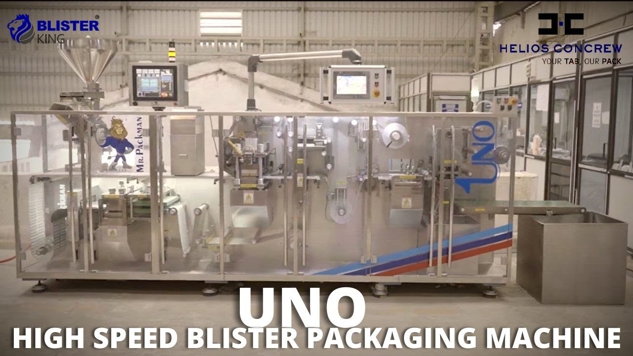UNO | HIGH SPEED BLISTER PACKAGING MACHINE | BLISTER KING | HELIOS CONCREW ENGINEERS PVT. LTD.